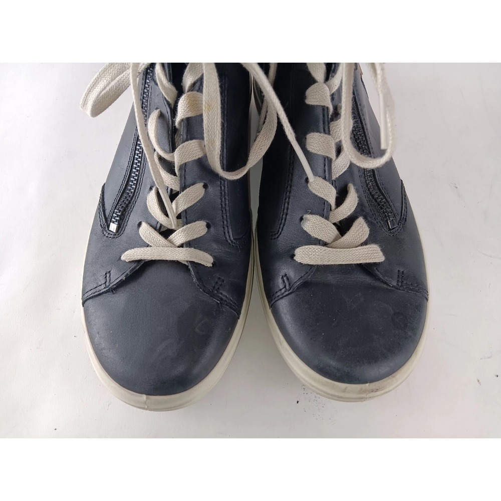 ECCO Leather Zip / Lace Sneakers Women's Size 37 EU 6/6.5 US‎ - Picture 3 of 14